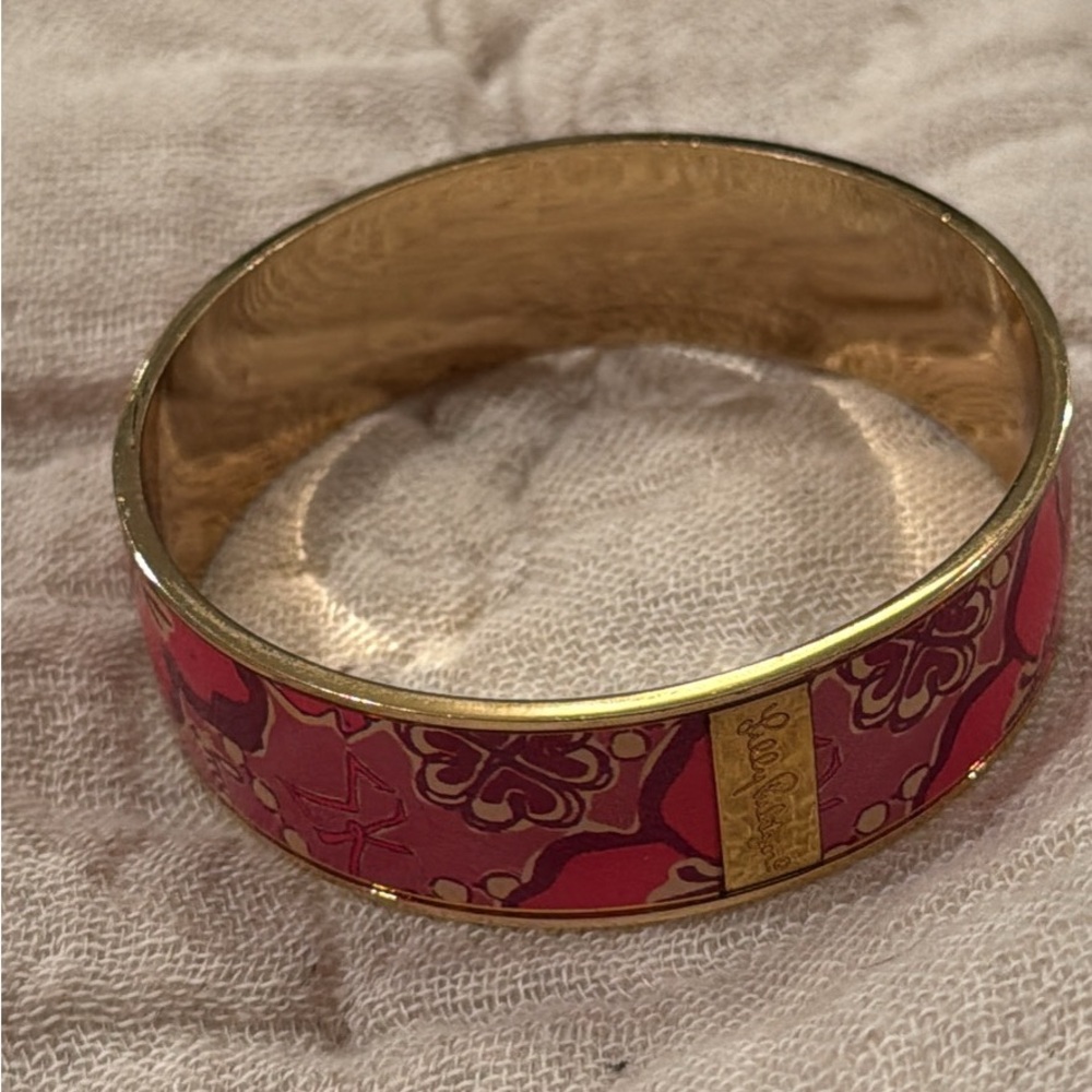 Lilly Pulitzer Sigma Kappa Pink and Gold Bracelet